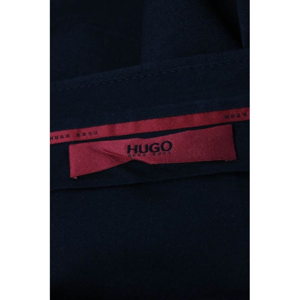 Hugo Hugo Boss Mens Dress Pants Black Virgin Wool Zip Size 34_4